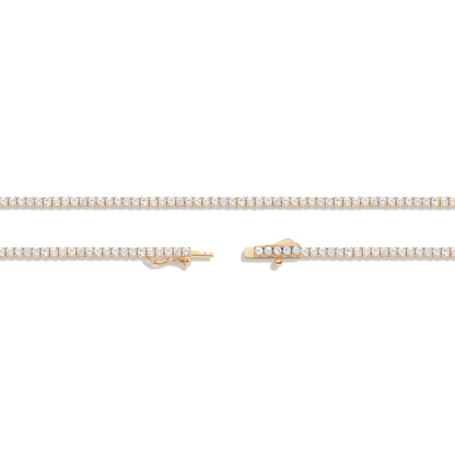 White Sapphire Tennis Necklace